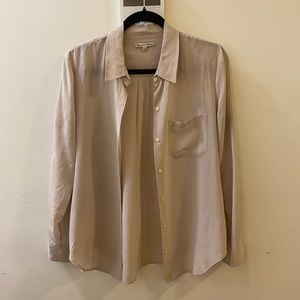 LOWEST UNLESS BUNDLED - MADEWELL Silk Button Up Blouse